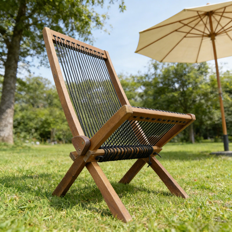 Chaise pliante en bois