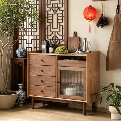 Armoire latérale à thé de style japonais minimaliste