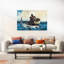 Shark Fishing, 1885 Classic Contemporary Fish Shark Ocean Summer Wall Art Print by Winslow Homer - 1 Piece Wrapped Canvas Wall Art-1402625135