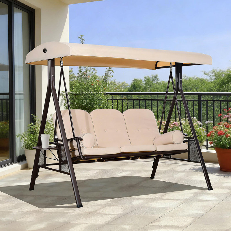 3-Seat Patio Swing Chair