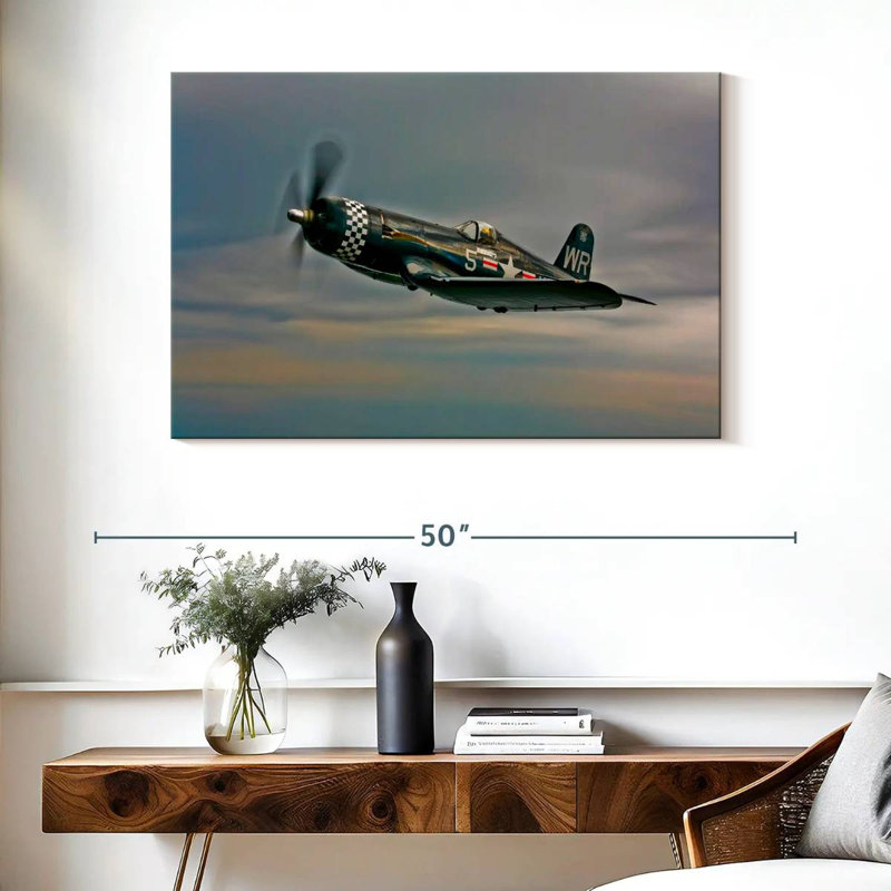 Mehar Old WW2 Airplane, 26" H x 39" W