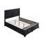 Très grand lit (matelas non inclus), noir-337284991-337284988