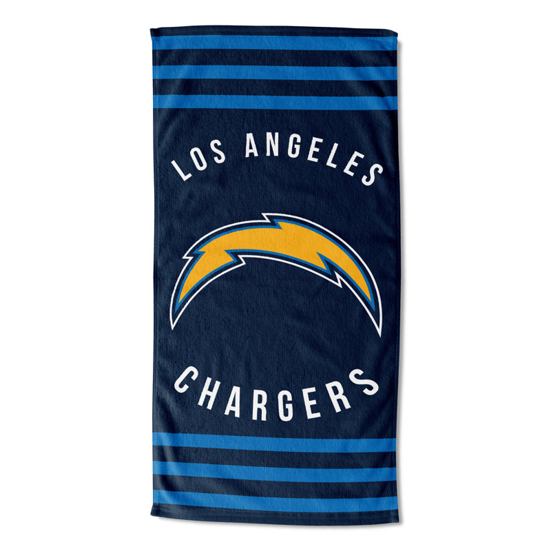 Cotton Blend Lightweight Beach Towel, Los Angeles Chargers