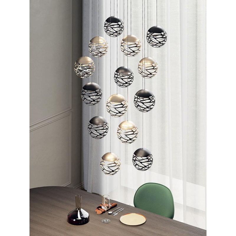 Lodes Kelly Cluster Suspension Lamp Line-V, Matte White