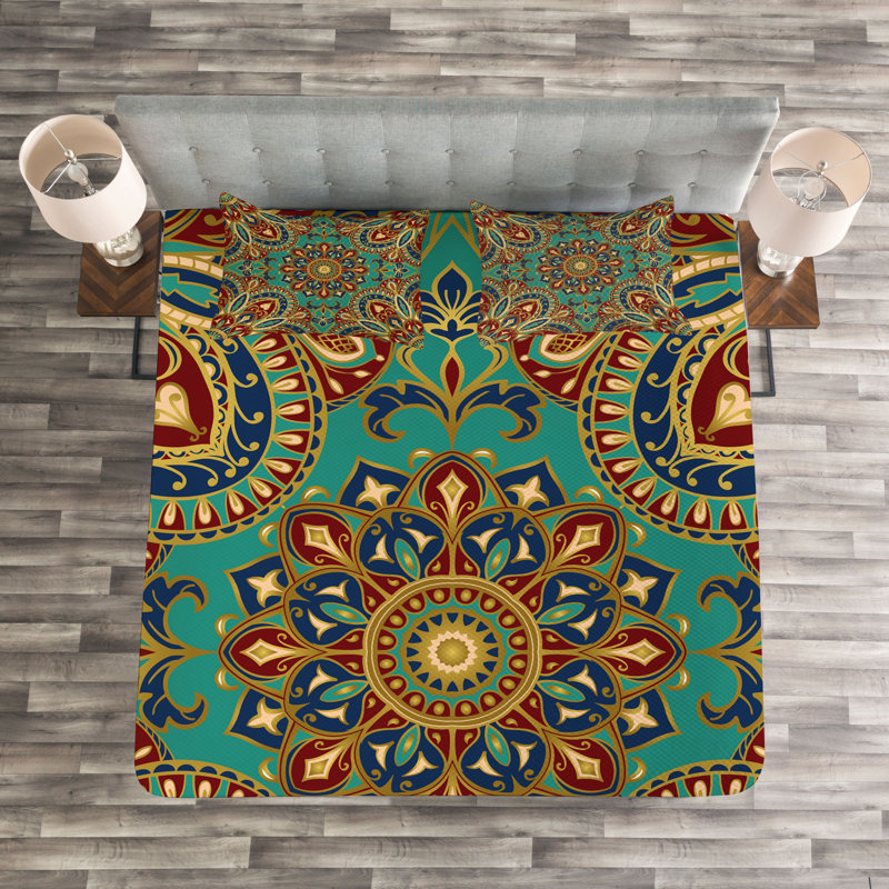 Koussa Bedspread Set with Cushion Cover, 220 x 264 cm