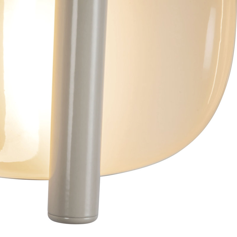 Lustre 9-in White dimmable LED Wall Sconce, White