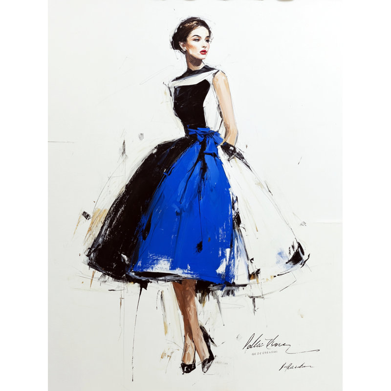 Midnight Elegance Wrapped Canvas Wall Art, 24" H x 16" W