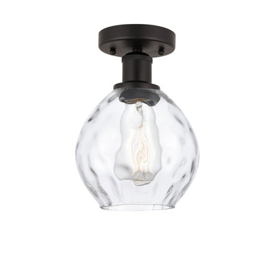 Oceanne Glass Semi Flush Mount