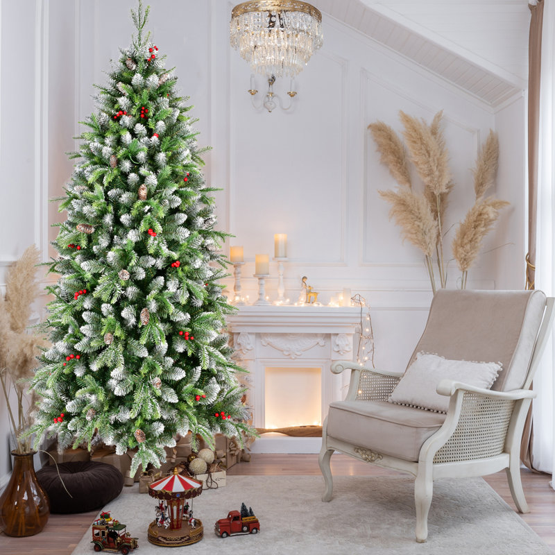 Arbre de Noël artificiel illuminé 6 pi, Oui, H 6 pi