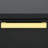 Black And Gold 2-Drawer Rectangular Nightstand