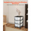 Chariot de rangement en plastique avec 3 tiroirs et roulettes-1009319449