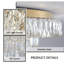 Lustre moderne en cristal à intensité variable-1243234060