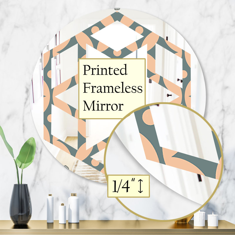 Miroir mural Hexagon, 31,5 po x 31,5 po