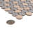 Hudson Penny Round Cookies/Cream 11-7/8" x 12-5/8" Porcelain Mosaic Floor and Wall Tile