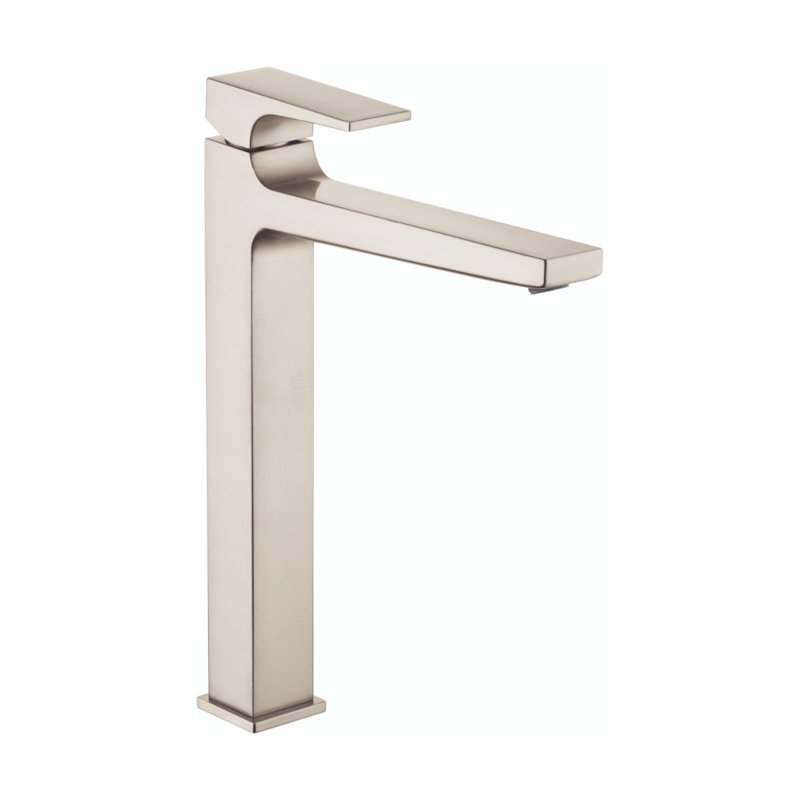 Hansgrohe Metropol Single-Hole Faucet 260 with Lever Handle and Drain Assembly, 1.2 GPM, Brushed Nickel
