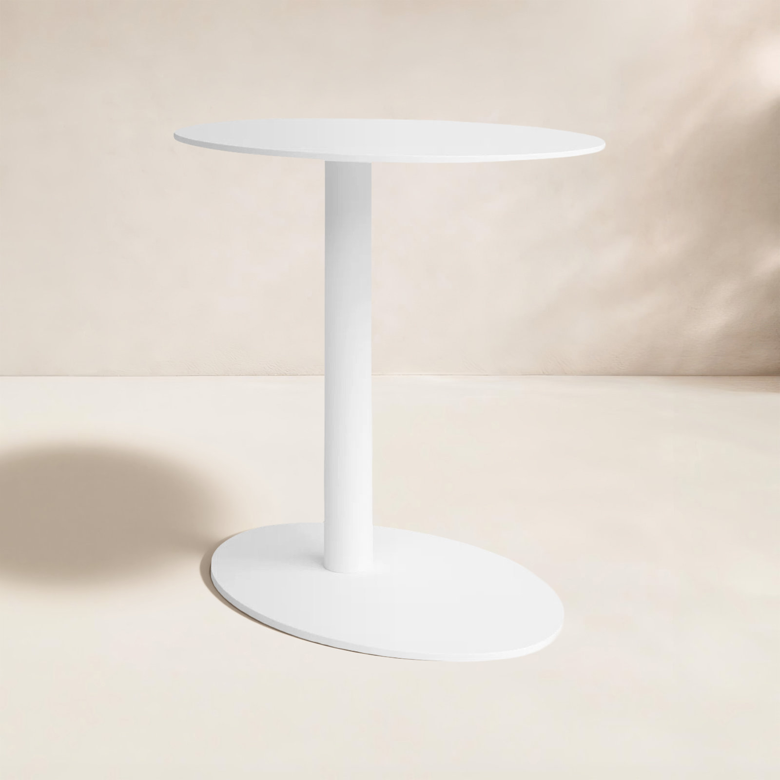 Sunset 20 " Patio Side Table, White