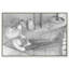 Andrea Sleeping Gray Canvas Fashion Print by Oliver Gal-1416566703-1416238257