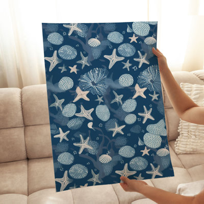 Beach and Coastal Seashells & Starfish IV Nautical Unframed Art Print