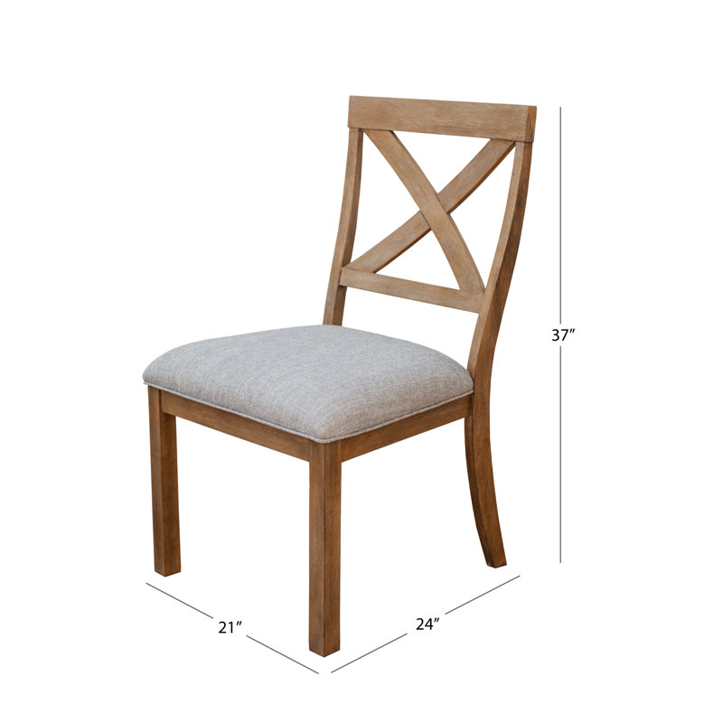 Détails par Becki Owens, chaises de salle à manger Ren (ensemble de 6), naturel vieilli