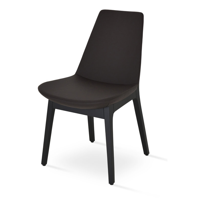 Chaise d'appoint Eiffel, Wengé, Laine pistache Camira