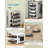 4 Pack Magnetic Spice Rack Organizer, Black