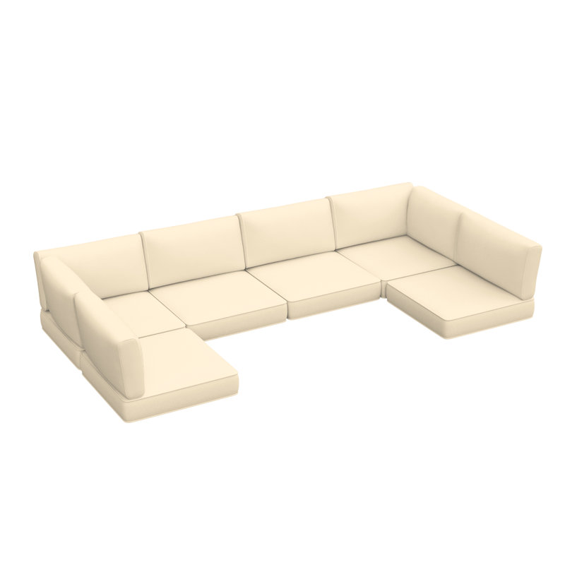 14-Piece Outdoor 3.5'' Replaceable Cushion Set Seat/Back Cushions Weather-Resistant Patio Conversation Seating Cushions For Backyard/Deck（Cushions Only without Sofa）