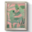 «Pink and Green Birds of Paradise», reproduction sur toile encadrée-1898037065