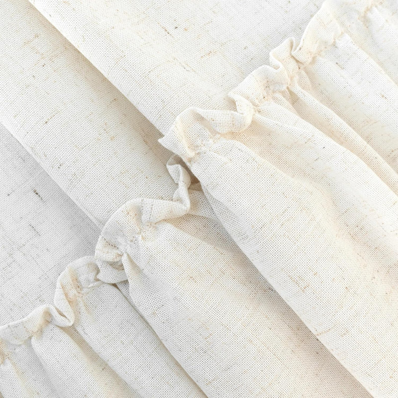 Laquida Linen Blend Sheer Curtain Pair