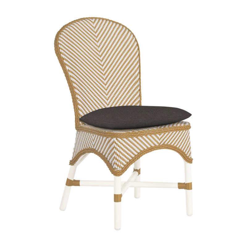 Chaise d'appoint d'extérieur Savoy N-Dura, Craie / blanc / naturel, Pas de soudure, Fossile de Vérone