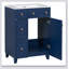 Meuble-lavabo de salle de bain avec lavabo en céramique et 2 tiroirs-450443873-450443874