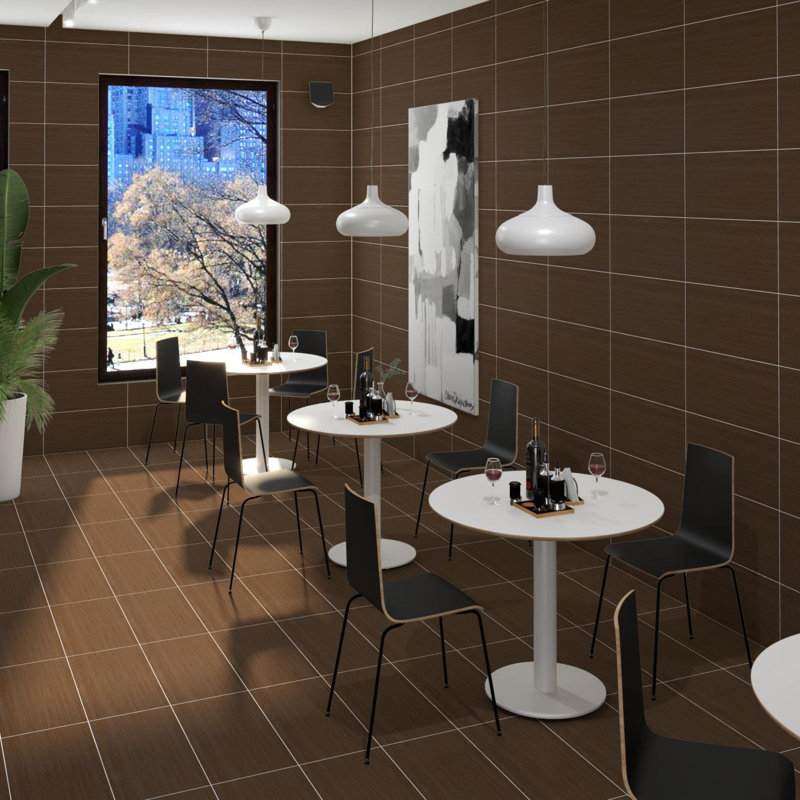 Refinery 12'' W x 24'' L Porcelain Singular Tile, Chestnut