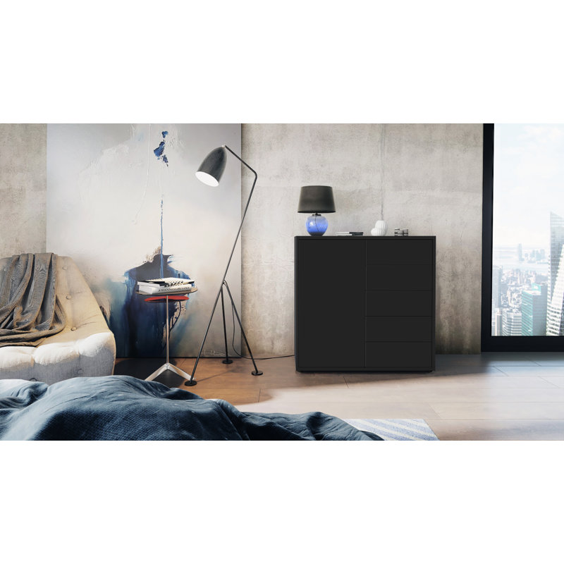 Mcdevitt 79cm Sideboard, Matt Black