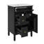 Meuble-lavabo 24 po avec lavabo, armoire de rangement avec tiroir basculant et deux tiroirs, porte à fermeture douce, tablette réglable-313835270