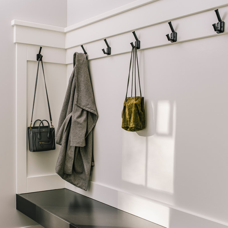 Coventry Collection Hook 1 Inch Center to Center, Matte Black