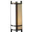 Lampe de table haute 24 po en acier, abat-jour en lin, style japonais