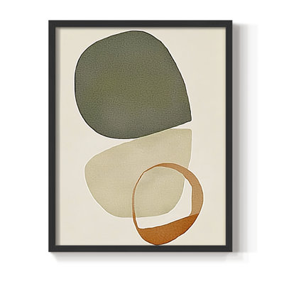 Abstrait, reproduction encadrée Cxxxiv - prêt à être accroché