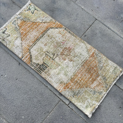 Turkish Oushak Rug in Faded Vintage Style Made of Luxury Wool for Sophisticated Interiors