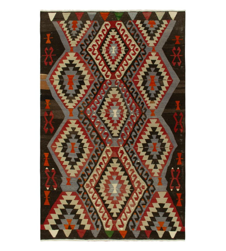Handmade Kilim Wool Geometric Area Rug