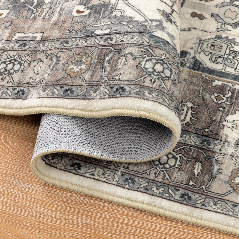 Area Rug, Brown/Gray, Runner 2' x 7'10"