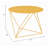 Salas Contemporary 23"Dia Round Frame End Table with Geometric Metal Base-218552122