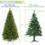 Sapin de noël artificiel vert 7,5 pi