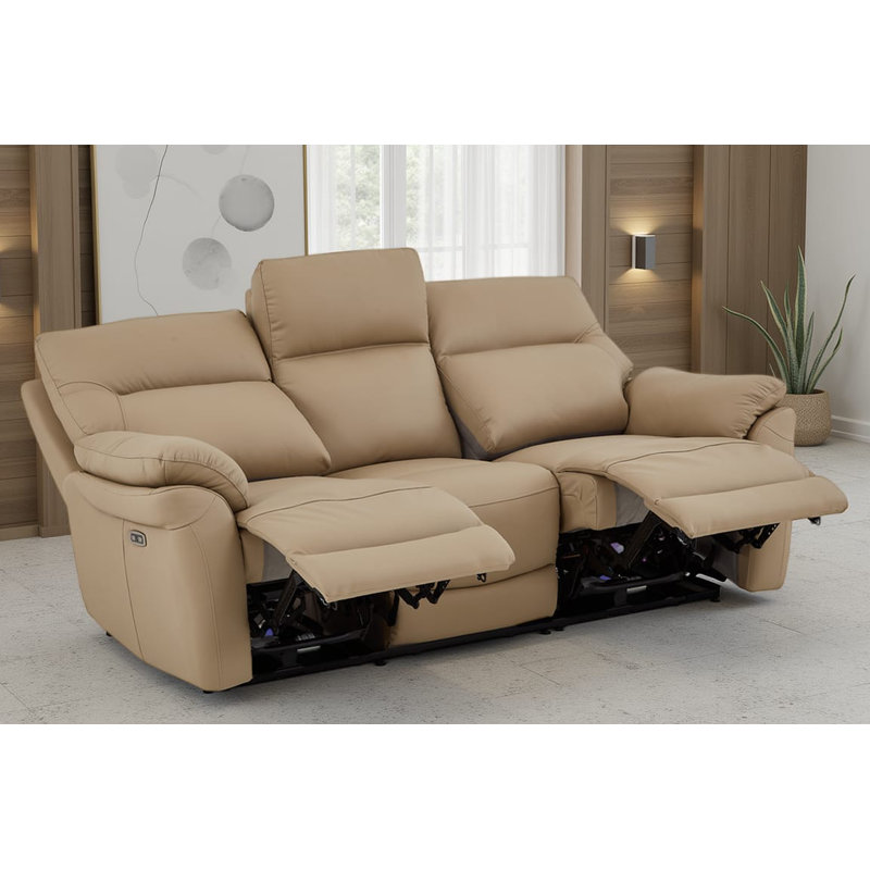 Huckins 3 Seater Electric Reclining Sofa, Beige
