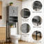 Armoire de rangement au-dessus de la toilette avec portes de grange - Organisateur de salle de bain peu encombrant avec tablettes réglables et cadre en métal pour la toilette, la salle de bain ou la salle de lavage