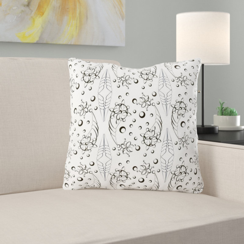 Reversible Throw Pillow, Indoor, White