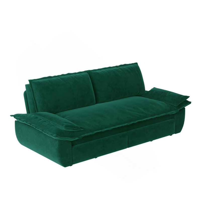 Multi-Functional Convertible Pull Out Sofa Bed, Ideal For Various Scenes With Comfortable Support And Easy Assembly