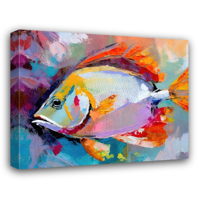 " Fish " by Stephen Chambers, 26" H x 32" W x 1.5" D