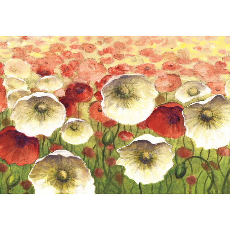 Flower Bed - Wrapped Canvas Painting, 51cm H x 76cm W x 3.8cm D