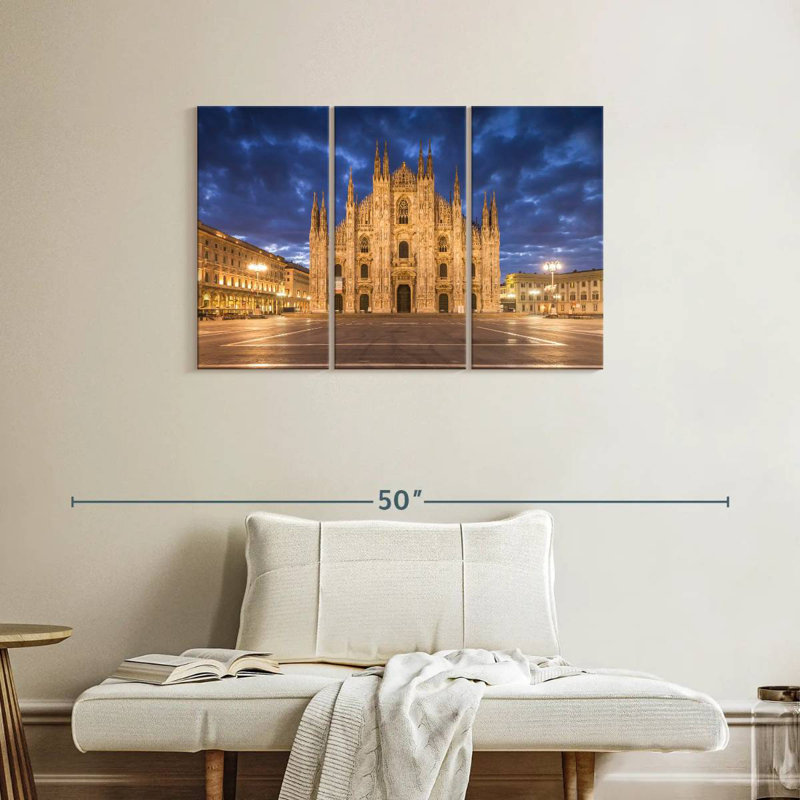 Milan Cathedral At Night, 24" H x 38" W