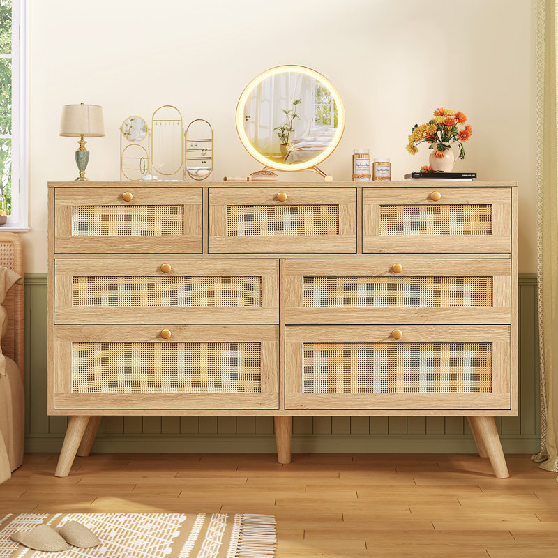 Commode 7 tiroirs 47,2 po de largeur