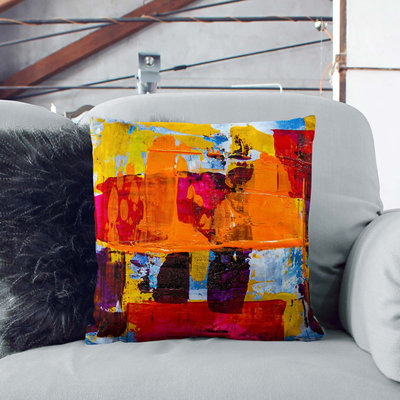 Abstract Square Throw Cushion